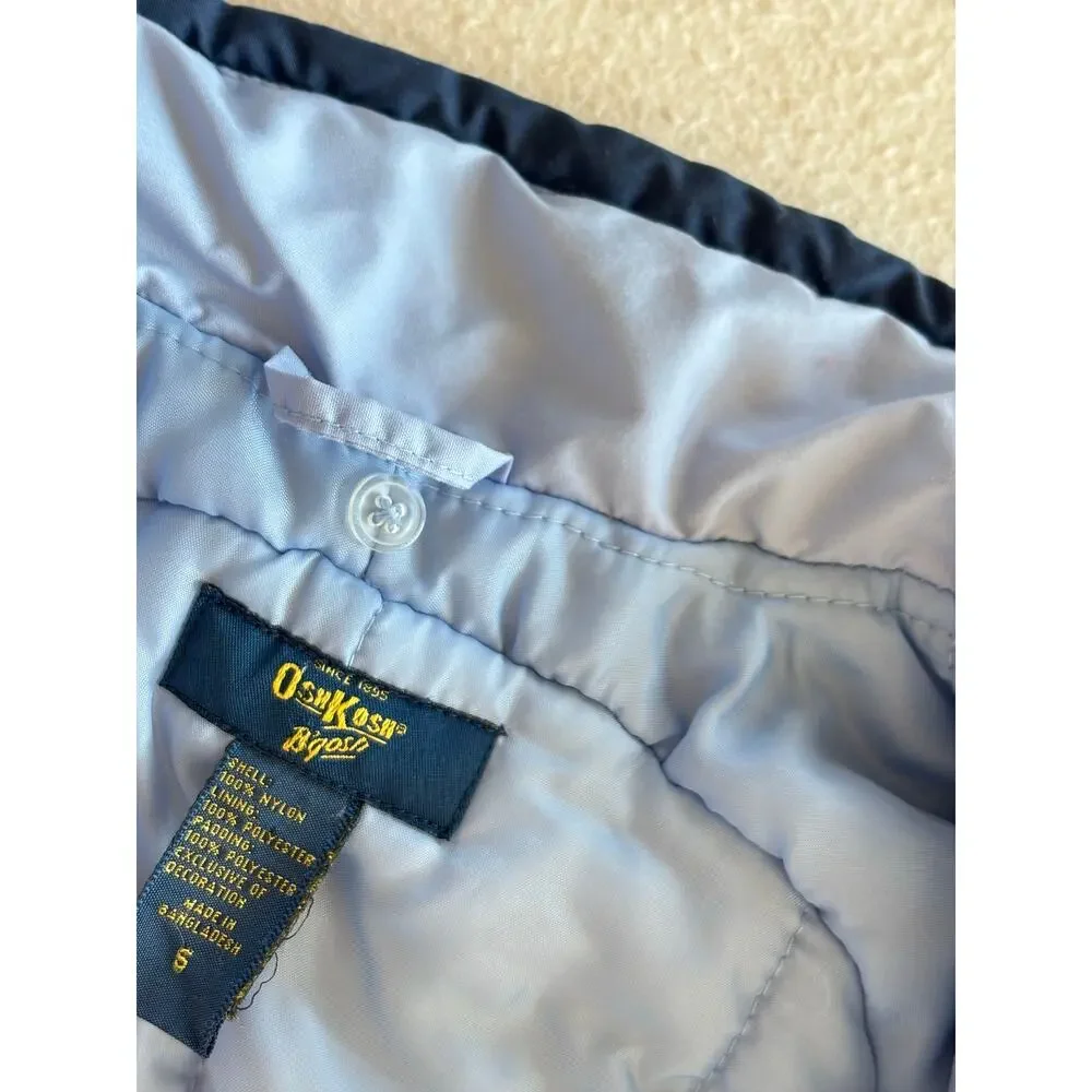 Osh Kosh B’Gosh Winter Ski Jacket Girls Size 5 Full Zip Lined Blue